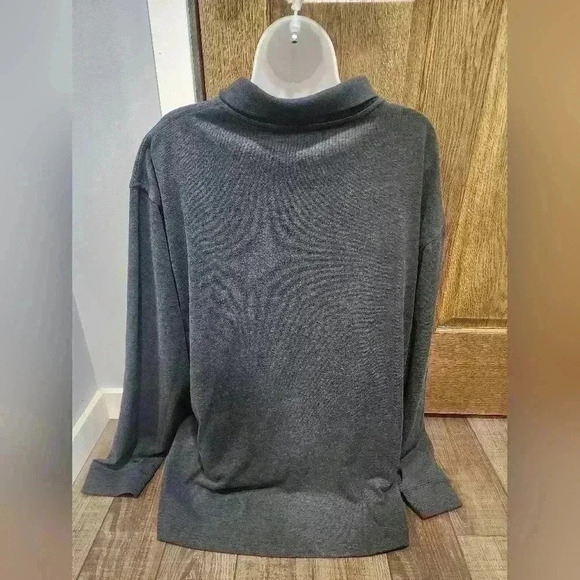 St JOHN’S BAY Legacy Polo Shirt Dark Grey Long Sleeve Men’s XXL 2XL New - Picture 3 of 7